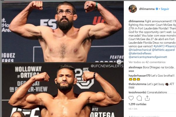 Dhiego Lima anuncia retorno aos octógonos em abril, no UFC Miami