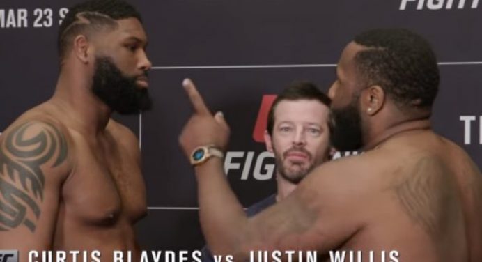 Peso-pesado provoca rival durante encarada para o UFC Nashville: “Papai não pode ajudá-lo”