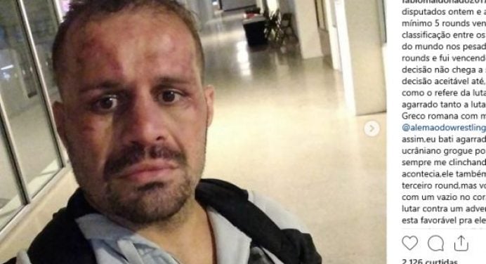 Fábio Maldonado perde disputa de título no boxe e reclama de postura de adversário