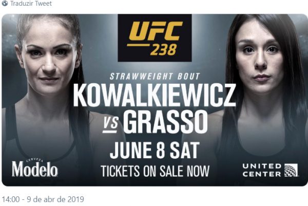 Ultimate confirma confronto entre Kowalkiewicz e Alexa Grasso para junho