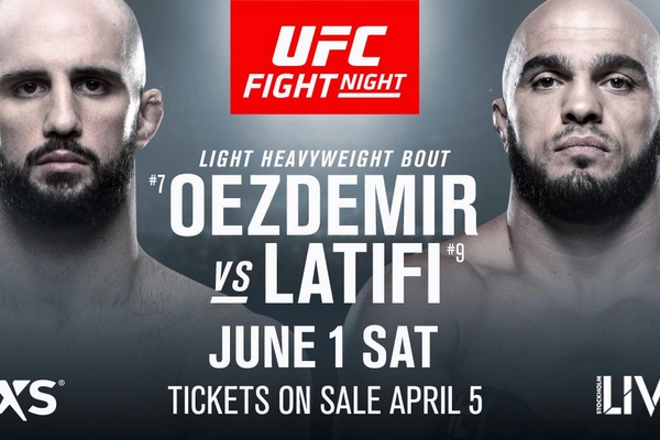 Volkan Oezdemir é confirmado contra Ilir Latifi no UFC Estocolmo