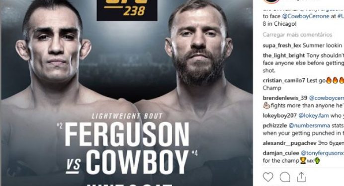 Tony Ferguson retorna ao UFC para enfrentar Donald Cerrone em junho