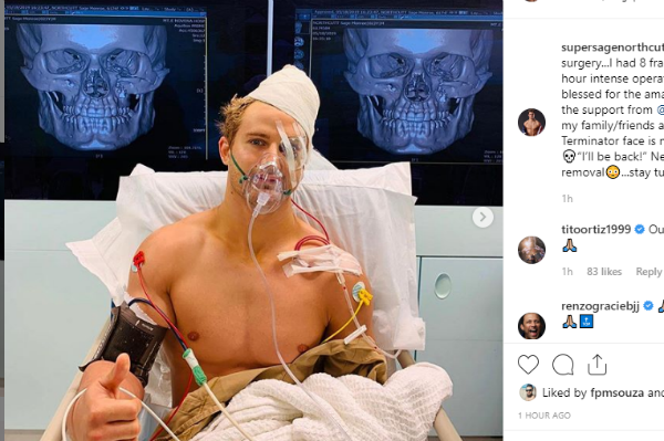 Sage Northcutt encara nove horas de cirurgia após ser nocauteado por brasileiro