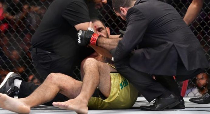 Festejado pela torcida carioca, ‘Minotouro’ é nocauteado no UFC 237