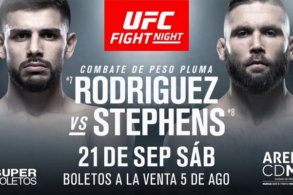 UFC anuncia Yair Rodríguez vs Jeremy Stephens como luta principal de card no México
