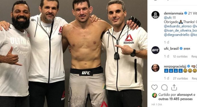 Melhor grappler do mundo? Demian testa seu jiu-jitsu contra Ben Askren no UFC Cingapura