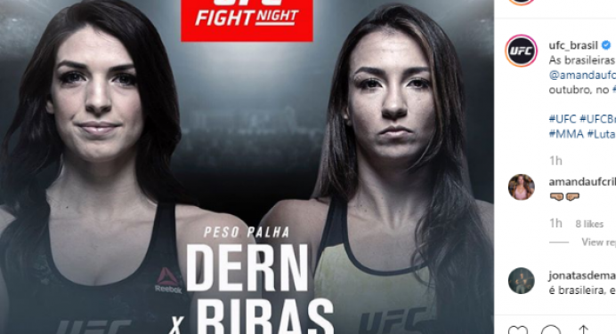 UFC confirma duelo entre Mackenzie Dern e Amanda Ribas