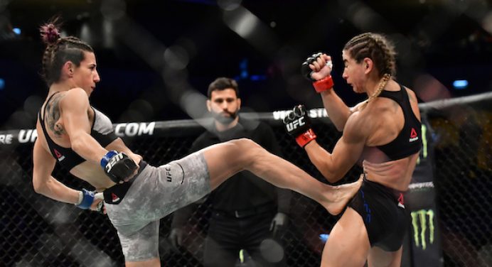 Marina Rodriguez domina oitava colocada dos palhas no UFC Uruguai