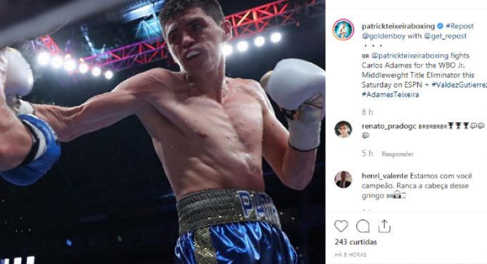 Patrick Teixeira encara dominicano neste sábado por título mundial interino da WBO