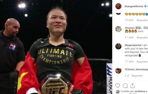 Zhang Weili defende cinturão do UFC contra Joanna Jedrzejczyk em março, diz site
