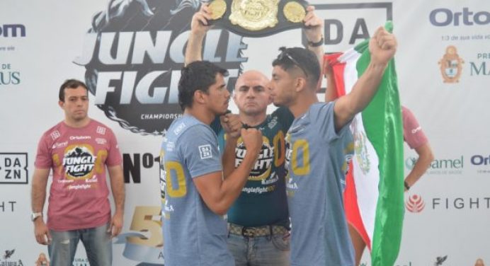 Atletas batem o peso e disputas de cinturão são confirmadas para o Jungle Fight 100