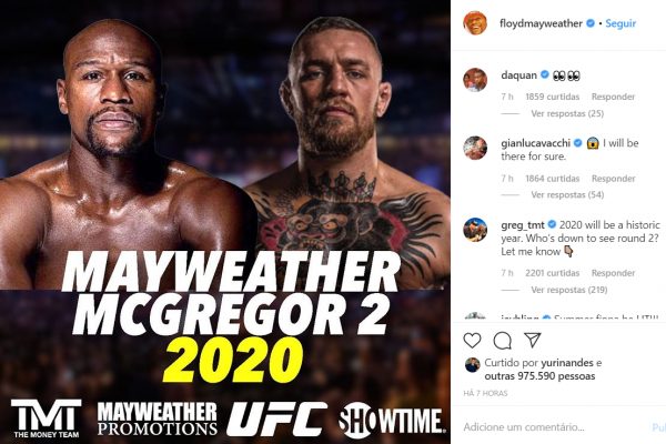 Pegadinha? Floyd Mayweather usa UFC 246 para ‘anunciar’ lutas contra McGregor e Khabib