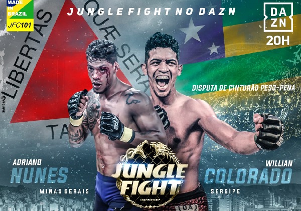 Com disputa de cinturão peso-pena, Jungle Fight faz primeiro evento do ano