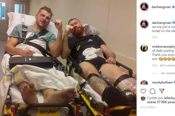 Felder e Hooker dão show de espírito esportivo em hospital após UFC Nova Zelândia; veja