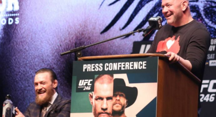 Dana diz que “não ficaria surpreso” se McGregor voltar a lutar pelo UFC em 2021