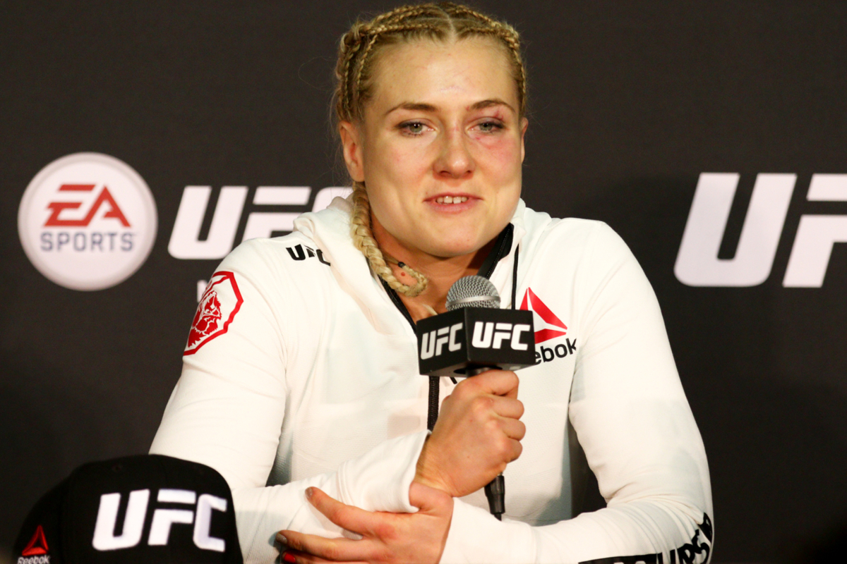 Noiva de ‘Marreta’, Yana Kunitskaya rechaça ideia de que lutou grávida no UFC