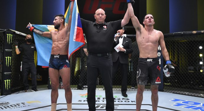 Empate e fim de jejum marcam card preliminar do UFC Las Vegas