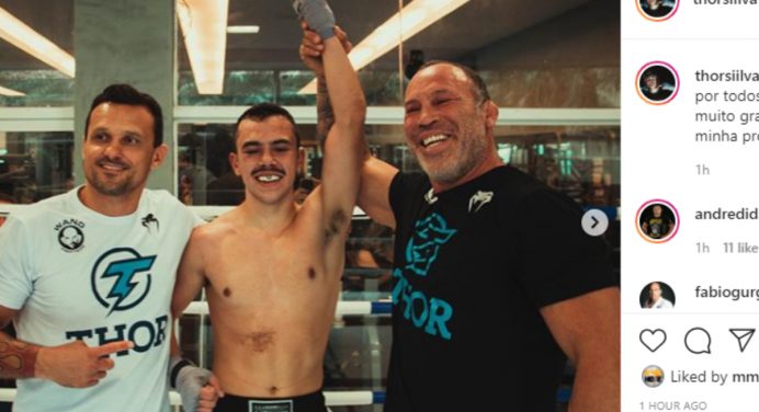Filho de Wanderlei Silva, Thor estreia com vitória no boxe