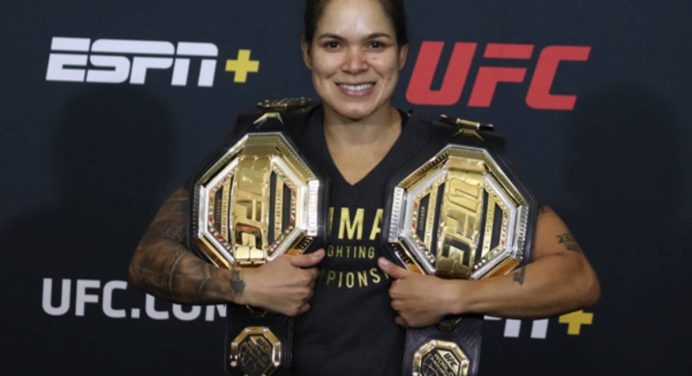 Amanda Nunes supera Jones e Khabib e é a lutadora mais forte de game do UFC