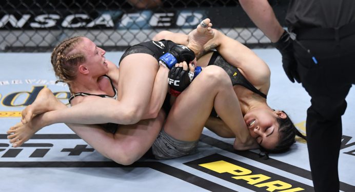 Polyana Viana finaliza rival americana no 1º round e espanta má fase no UFC