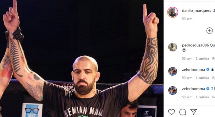 Após incertezas, Danilo Marques admite misto de alívio e ansiedade para estreia no UFC