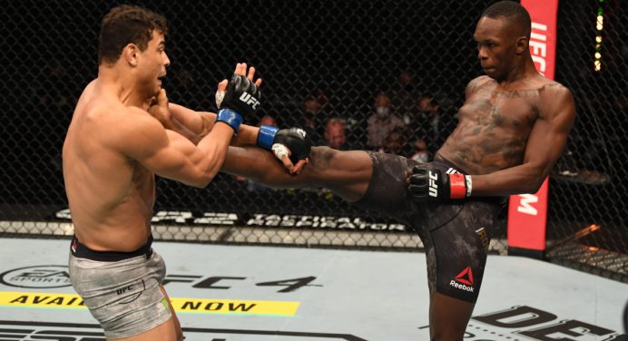 Adesanya domina duelo e nocauteia Borrachinha com facilidade no UFC 253