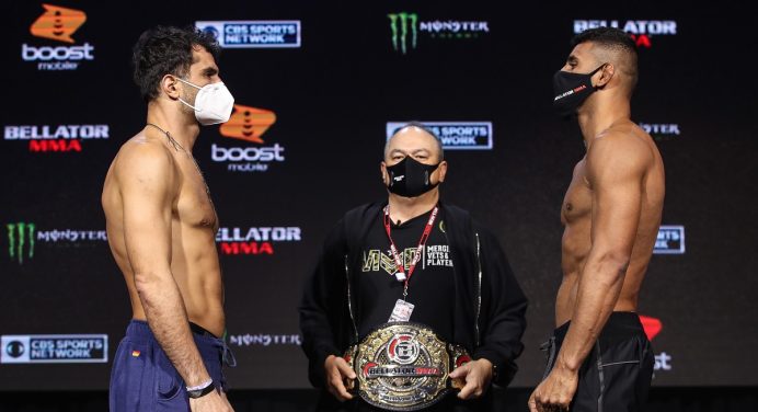 Douglas Lima e Gegard Mousasi batem o peso e confirmam disputa de título no Bellator 250