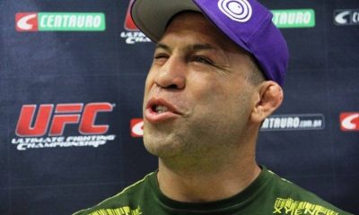 Wanderlei Silva conversa com a imprensa em evento do UFC