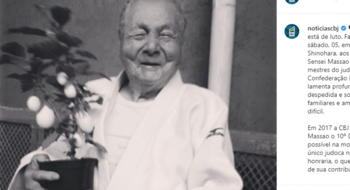 Luto no judô! Sensei Massao Shinohara falece aos 95 anos