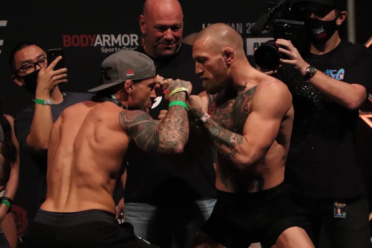 Conor McGregor e Dustin Poirier combinam trocação franca para trilogia no UFC 264