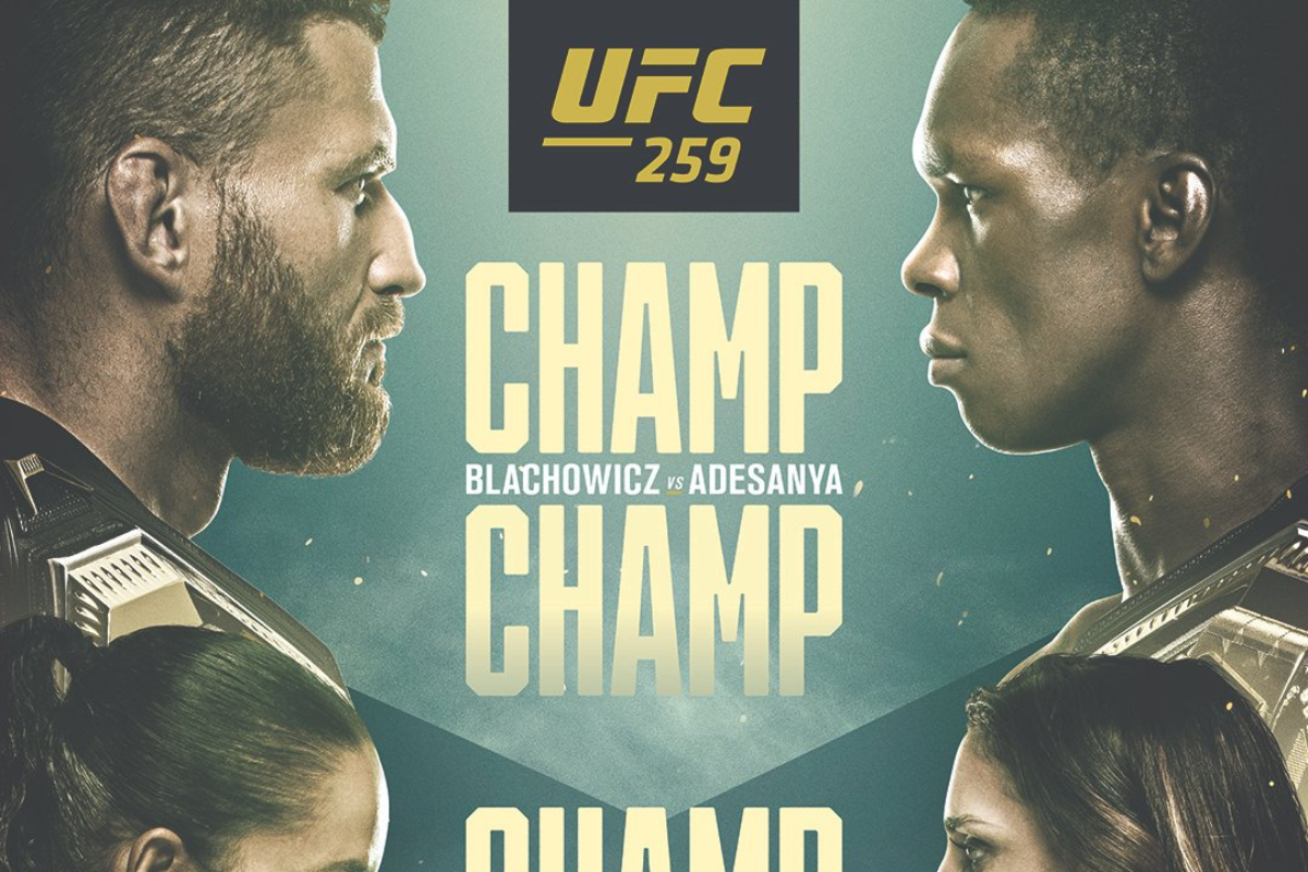 UFC divulga pôster da edição 259 com disputas de título em destaque