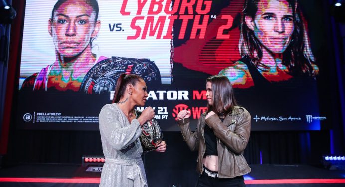 Campeã do Bellator, ‘Cyborg’ elogia rival e provoca UFC: “Temos uma categoria real”