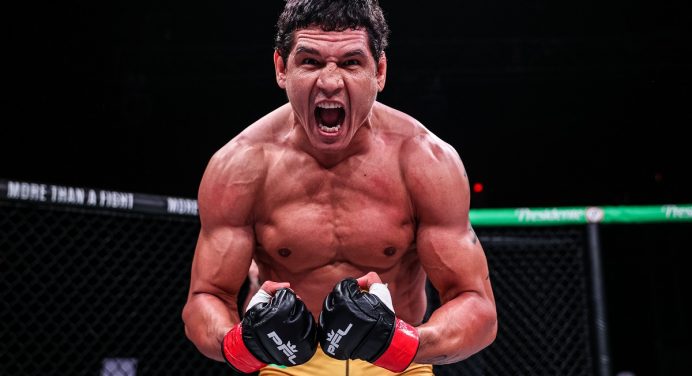 Cezar ‘Mutante’ comemora estreia perfeita no PFL com vitória ‘estilo Vitor Belfort’