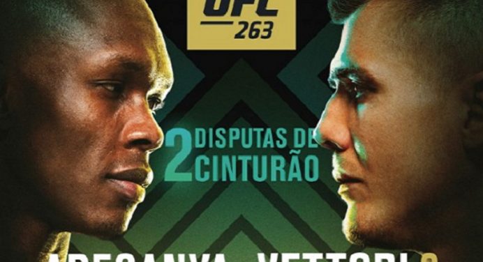 Ultimate revela pôster do UFC 263 e destaca as duas disputas de cinturão