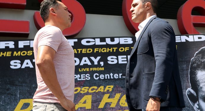 De La Hoya testa positivo para COVID-19 e Belfort encara Evander Holyfield, diz site