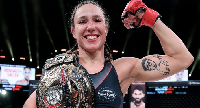 Juliana Velasquez defende título dos moscas do Bellator no dia 22 de abril, diz site