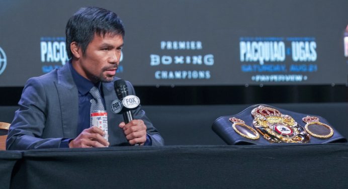 Manny Pacquiao disputa cinturão em potencial despedida do boxe, aos 42 anos