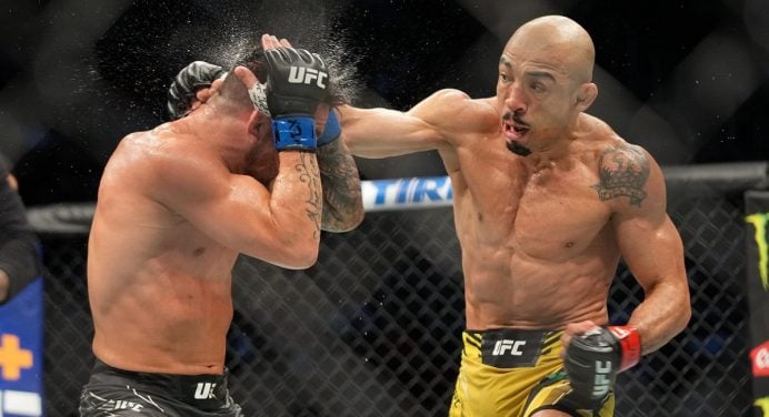 José Aldo bate recorde na carreira de golpes significativos em vitória no UFC 265