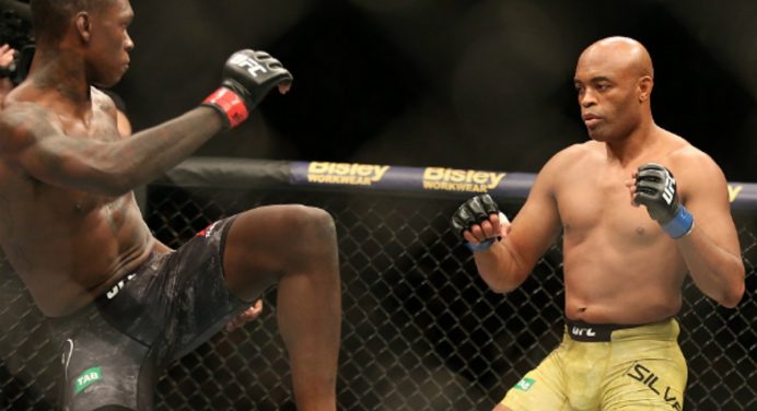 Rival coloca Anderson Silva à frente de Adesanya pelo posto de ‘GOAT’ do peso-médio