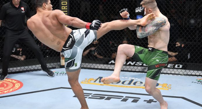 Paulo ‘Borrachinha’ perde para Marvin Vettori em luta emocionante no UFC Vegas 41