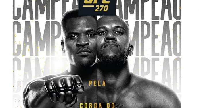 Ultimate divulga pôster do UFC 270 com luta pela unificação do título dos pesados