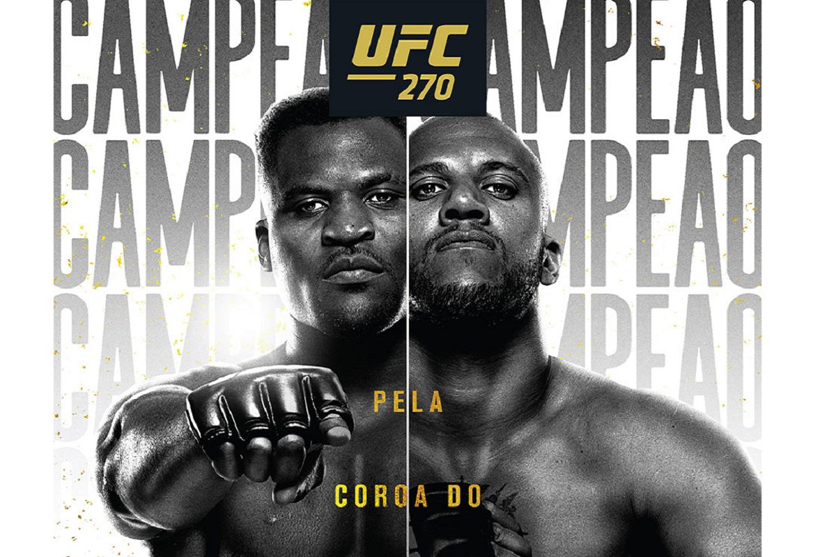 Ultimate divulga pôster do UFC 270 com luta pela unificação do título dos pesados