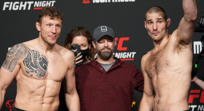 Hermansson e Strickland duelam no UFC Vegas de olho no topo do ranking