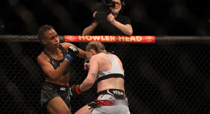Luana ‘Dread’ tranquiliza torcida após sofrer nocaute devastador no UFC Londres