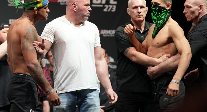 Clima tenso! Chimaev parte para cima de ‘Durinho’ em encarada para o UFC 273