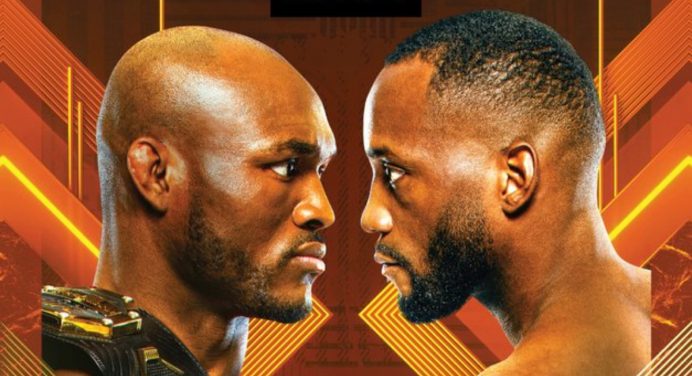 Pôster do UFC 278 destaca disputa entre Kamaru Usman e Leon Edwards; veja