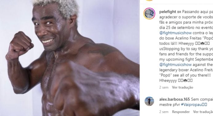 Pelé Landy revela plano para vencer Popó no boxe: “Sonho que o nocauteio”