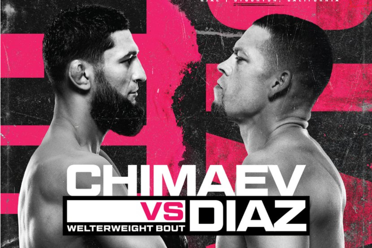 UFC 279 ganha pôster oficial com ‘encarada’ entre Nate Diaz e Khamzat Chimaev