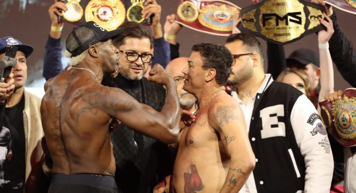 Confusão! Popó e ‘Pelé’ discutem em encarada antes do Fight Music Show 2