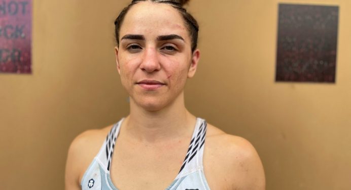 Norma explica superioridade em pé contra boxeadora no UFC 279: “Mão pesada”